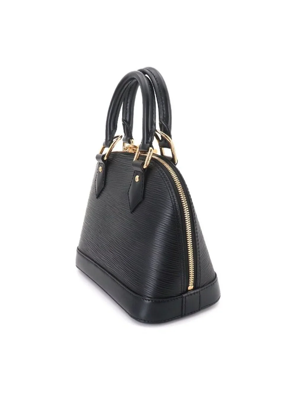 Louis Vuitton LV Takashi Murakami Epi Alma BB 2-Way Bag Black